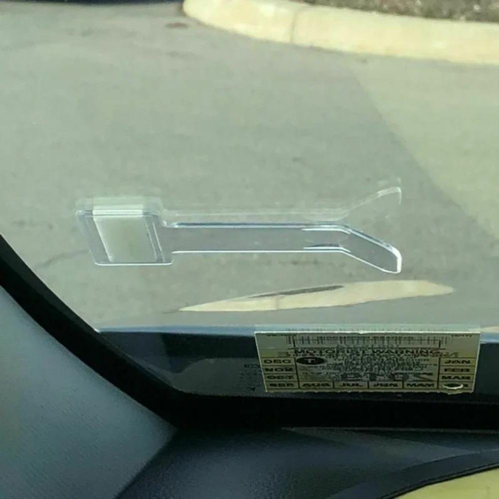 Windscreen Ticket Permit Holder Plastic Card Holder Stickers  Car Accessories