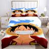 One Piece Bedding 3 Piece Set HD Print Duvet Cover Pillowcases for Teens Adult Bedroom Decoration Christmas Gift C3120