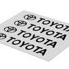 4 ks Samolepky na kliky dveří auta Samolepky na pneumatiky Zpětné zrcátko Emblém Pro Toyota Yaris Hilux Corolla Prius Avensis Emblém Auris Rav4