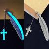 Cute Luminous Metal Feather Bookmarks Kawaii Butterflies Owl Dragonflies Book Marks For Teachers Gift Beautiful Book Accessories