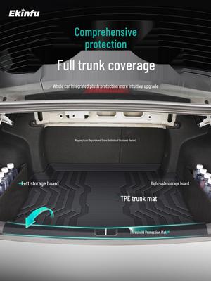 Compatible Trunk Mat for 26 Models of Geely Emgrand, 5th Gen TPE Tail Box Mat, GS Kui Xi Edition.