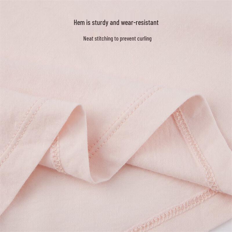 Yiershuang Women's 60s 100% Cotton Short Sleeve Round Neck T-shirt