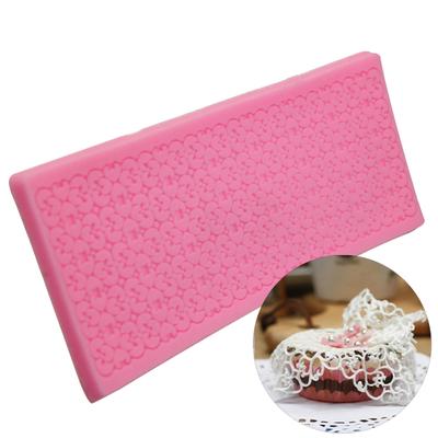 Fondant Mould Mat Non-stick DIY Silicone Sugar Craft Cake Lace Trim Mold Baking Tool Kitchen Gadget