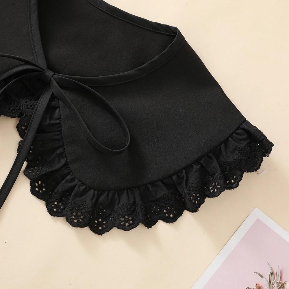 Sweet Lace False Collar Adjustable Decorative Lace Neckline Blouse Shoulders Fake Collar  Gift