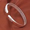 Lotus White Copper Bracelet for Women, Open Heart Sutra Bracelet, Solid Ethnic Style, Young Fashion Accessory, Bracelet for Girlfriend