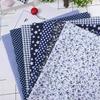 7Pcs 25x25cm Floral Patchwork Cotton Fabric Plain Cloth for DIY Sewing Quilting