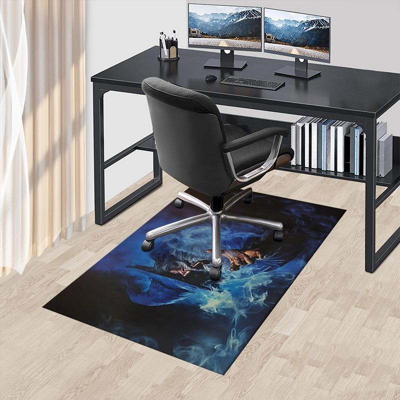 

Smoking,Dreamscape Polyester Office Carpet Chair Mats, Home Decor Dormitory Floor Protector with Anti-Skid Backing, Large Area Coverage,Chri 60cm by 90cm