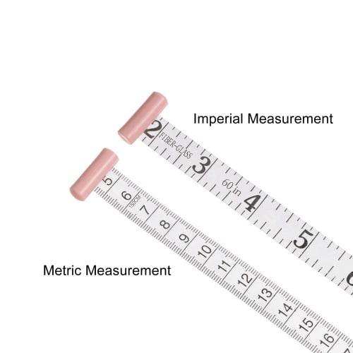 uxcell Body Measuring Tape, 150cm Automatic Retractable Measuring Tape with Locking Pin and Push Button for Body Measurements, Sewing, Fabric, and Clo