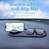 Universal Anti-Slip Car Dashboard Mat With 360° Rotating Phone Holder – Multi-Functional Organizer Pad For Phones, Sunglasses, Keys, And Daily