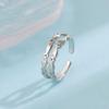New Fashion Double-layer Small Fish 925 Sterling Silver Simple And Creative Temperament Exquisite Opening Rings  R389