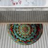 Bohemian Mandala Semi-Circular Door Mats Are Durable For Living Room Bathroom Balcony And Door Decoration