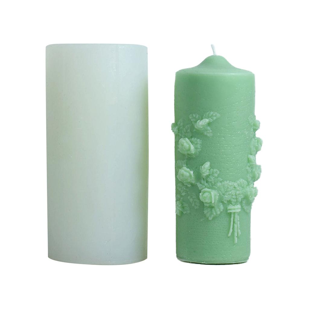 3D Cylinder Honeycomb Candle Mold DIY Silicone Molds for Aromatherapy Candle Making Resin Soap Casting Epoxy Mould Craft