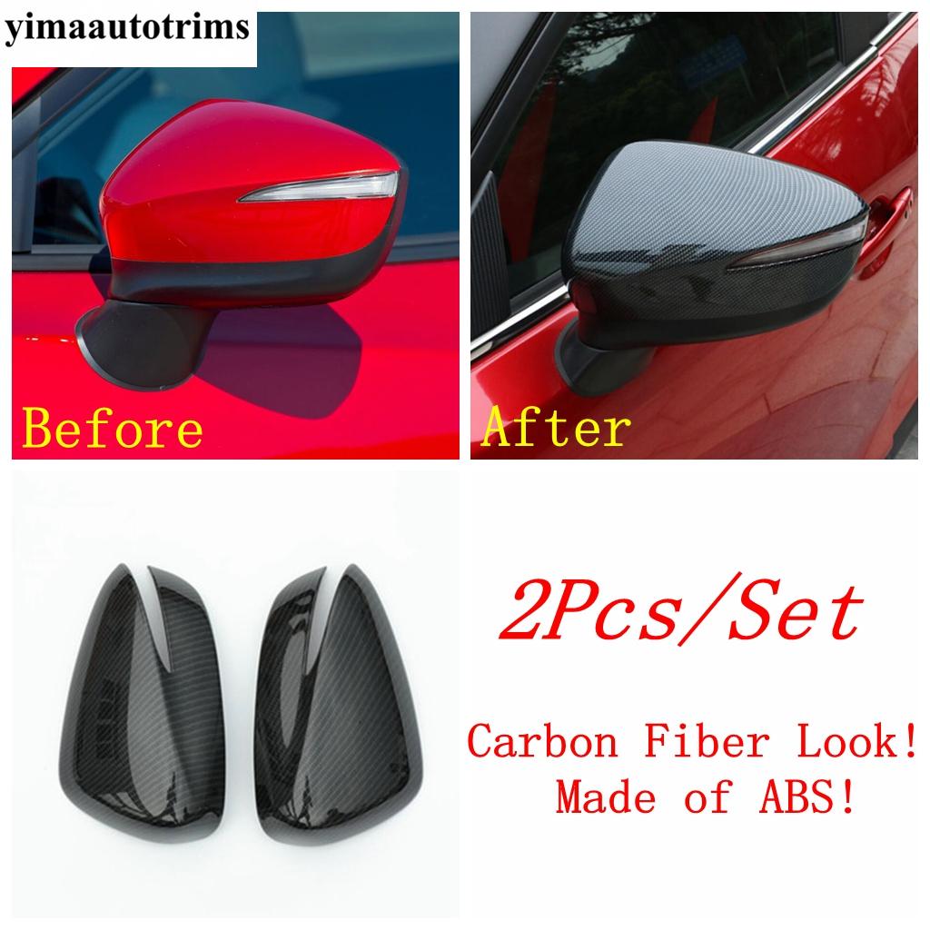 Headlight Eyebrow / Below Grille Strip / Rearview Mirror / Fog Light Lamp Cover Trim Accessories For Mazda CX-3 CX3 2015 -