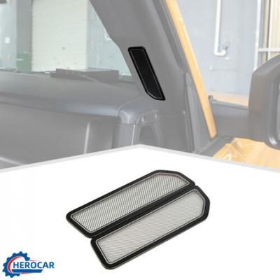 A-Pillar Air Vent AC Outlet Cover Mesh Net Decor Cover Trim For Ford Bronco 21+