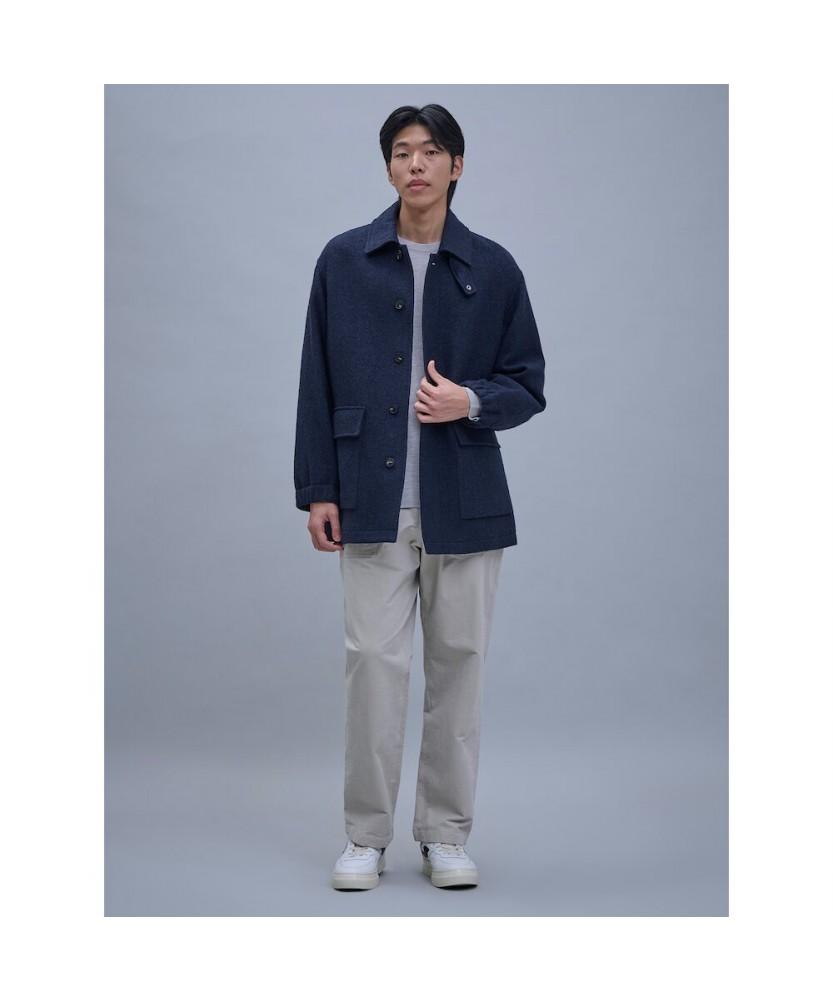 Shift.G Wool Safari Coat Navy