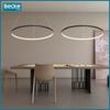 Ringformad LED-taklampa, matt svart, 25W, modern, industriell, hängande, lång, Neutral