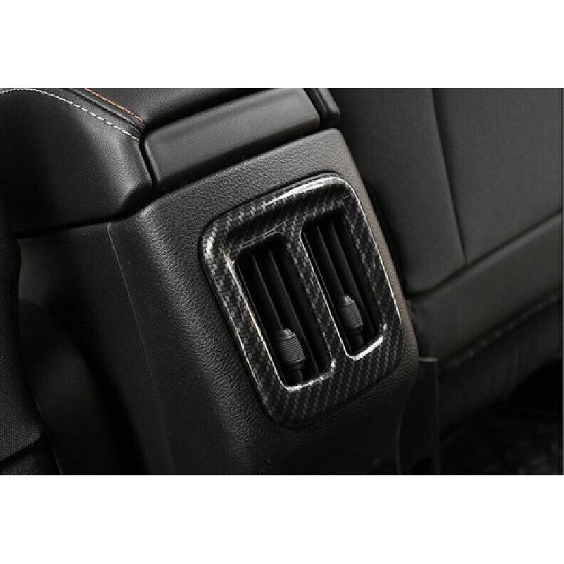 For Jeep Compass 17-2021 Carbon Fiber Rear AC Air Outlet Vent Cover Trim 1pcs