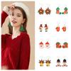 1Pair Christmas Tree Christmas Earring Handmade Sew Xmas  Eardrop Santa Claus  Earrings  Women
