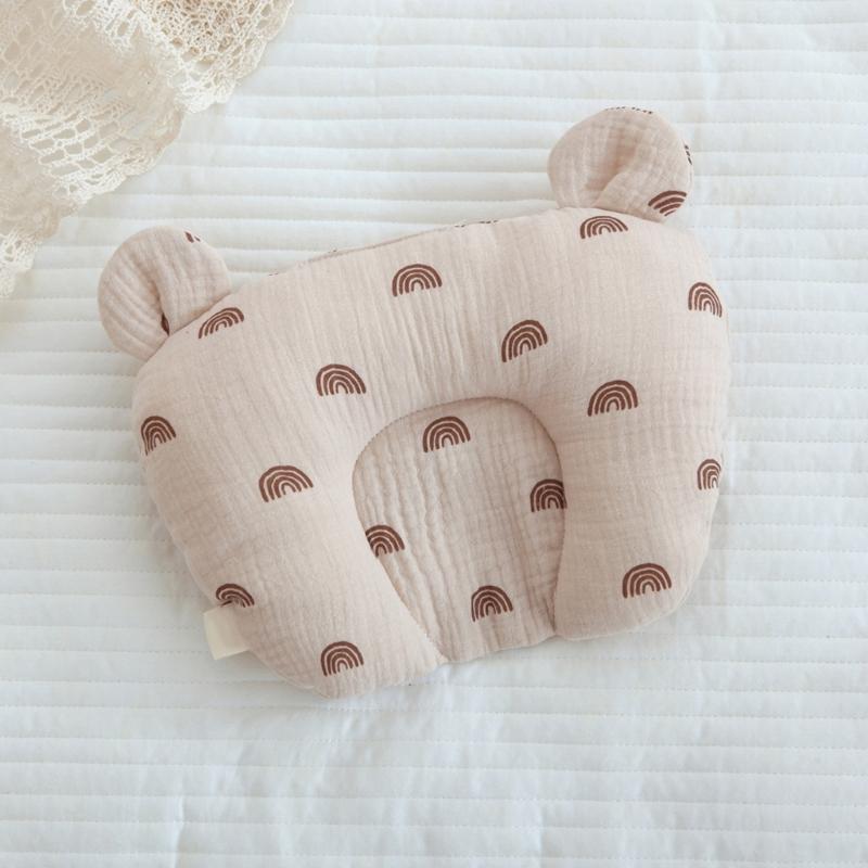 Soft & Breathable Baby Pillow Multi-pattern Pillow Essential Support for Delicate Necks & Heads Used for All Seasons-