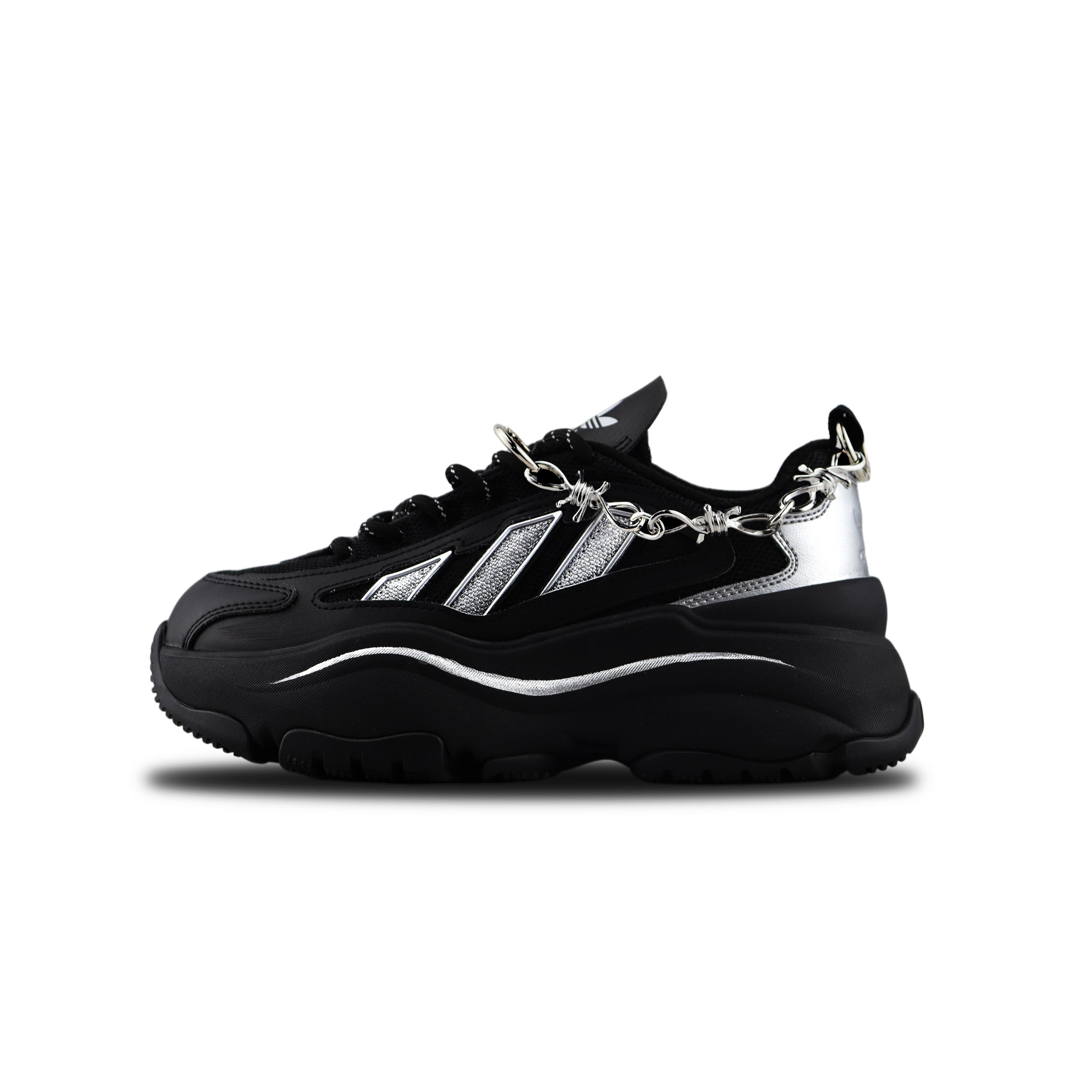 Adidas Originals OZGAIA Low top Chunky Sneakers Women s Black Silver JQ4110(Team840-) 36