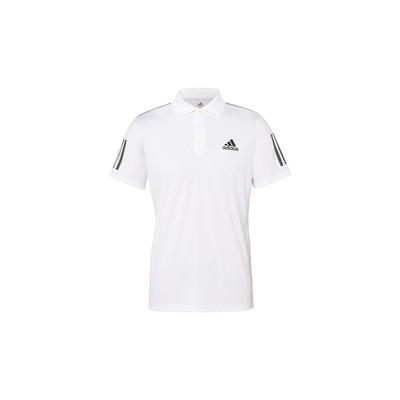 Polo 3 Rayures Homme Blanc DU0849