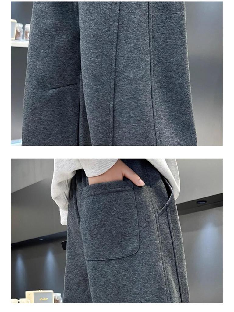 Jungen Fleece-gefütterte Sporthosen 2025 - Winterstil für mittlere und große Kinder