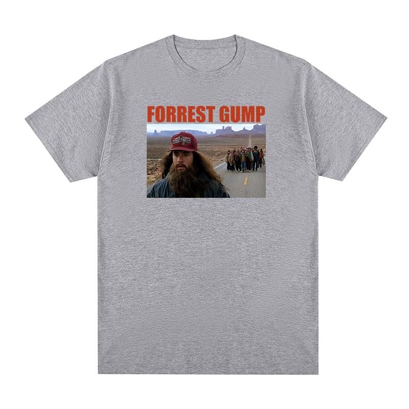 Forrest Gump RUN Fashion Spring Summer t-shirt Cotton Men T shirt New TEE TSHIRT Womens tops S