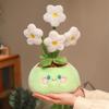 Cute Plush Vast Flower Bouquet Soft Skin-Friendly Plush Plant Doll Cute Healing Flower Shape Decorative Gift for Home Office