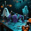 Halloween Decoration Horror, Halloween Giant Spider Decoration With Glowing Eyes, Crawling , With Sound Effects, Suitable For Indoor And Outdoor