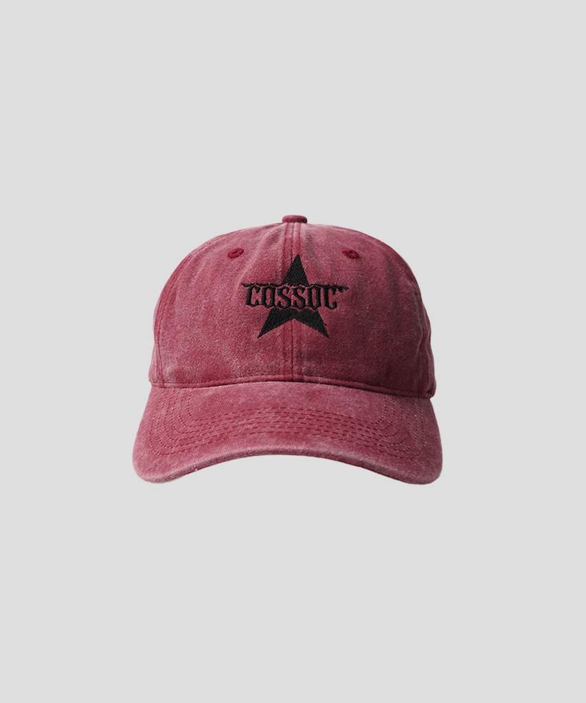Koso Cc Star Pigment Washed Ball Cap (Charcoal)