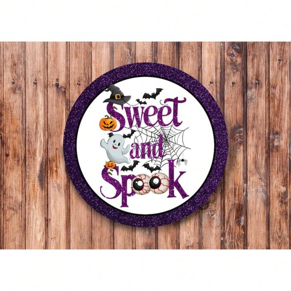 Sweet & Spook Wreath: Halloween Home Decor for Living Room, Bedroom, Kitchen & Bath