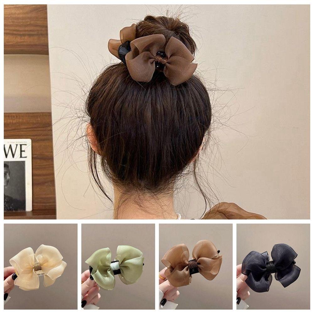 

Cloth Mesh Bow Hair Clip Korean Style Gauze Hair Clip Cute Bowknot Hair Claw Holiday
