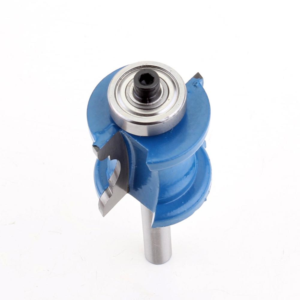 Blue Router Bit Concave Nose Engraving Machine No Burr No Edges Shank 1/4 Inch Smooth Cutting Woodworking Tool