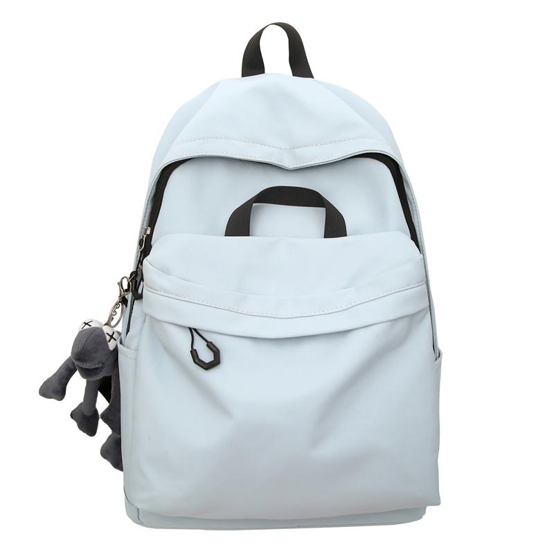 

Школьный женский рюкзак однотонный нейлоновый водонепроницаемый студенческий рюкзак для кампуса Small синий