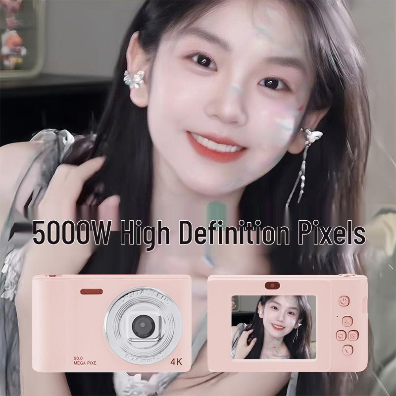 Retro High-Pixel CCD Digital Camera for Students and Travelers, Portable Beauty D01