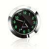 43mm Luminous Car Dashboard Clock - Waterproof Digital Display with Stick-On/Air Vent Mount for Auto