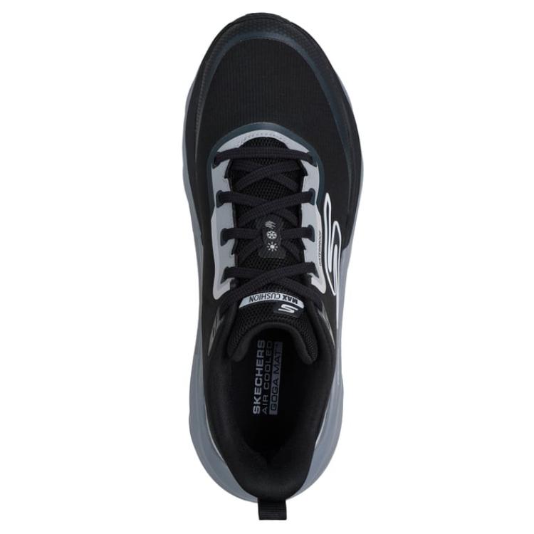Skechers Max Cushioning Lightweight Printed Running Shoes Men Sneaker 221003-BLK