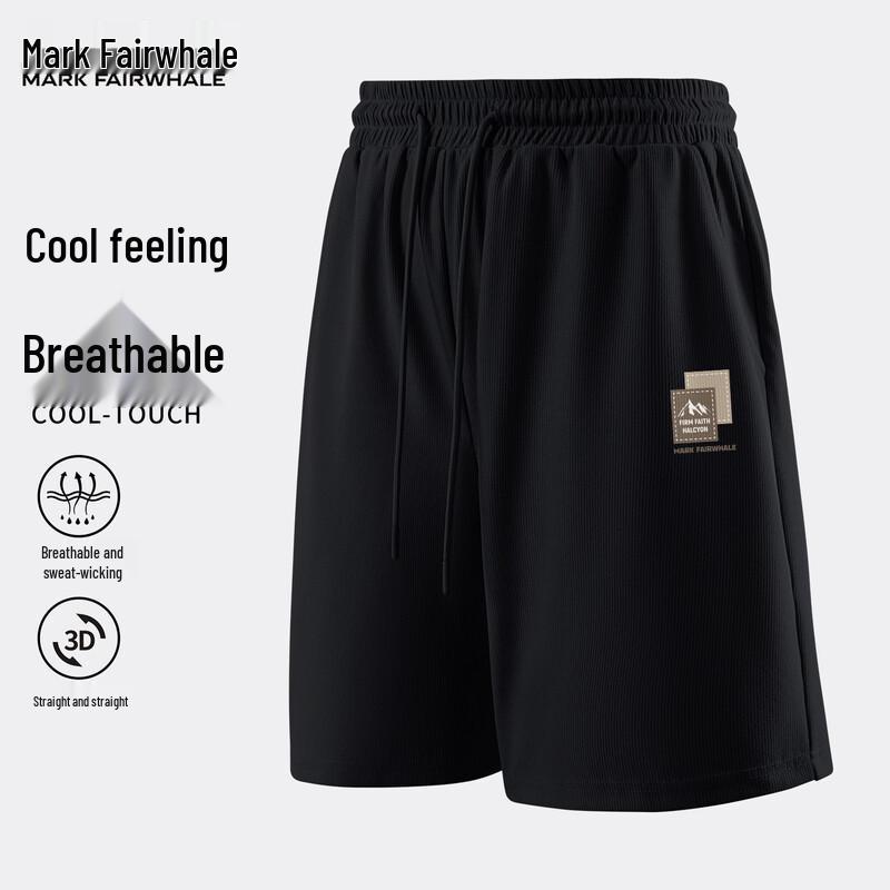 

Mark Fairwhale Men s Waffle Ice Silk Casual Shorts L