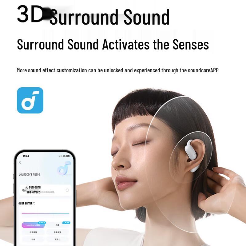 Soundcore AeroFit Air Open-Ear AI Translation Sport Headphones