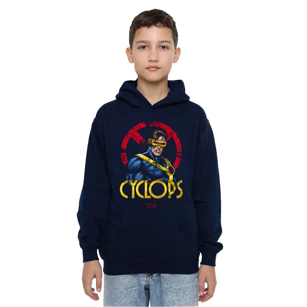 X-Men Childrens/Kids Cyclops Logo Pull Over Hoodie
