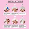 1 Set 3D Press On Nails Easy Removal Almond French Tip Stick-on Fake Nails Full Cover Glue On False Nails Women DIY Manicure Supplies