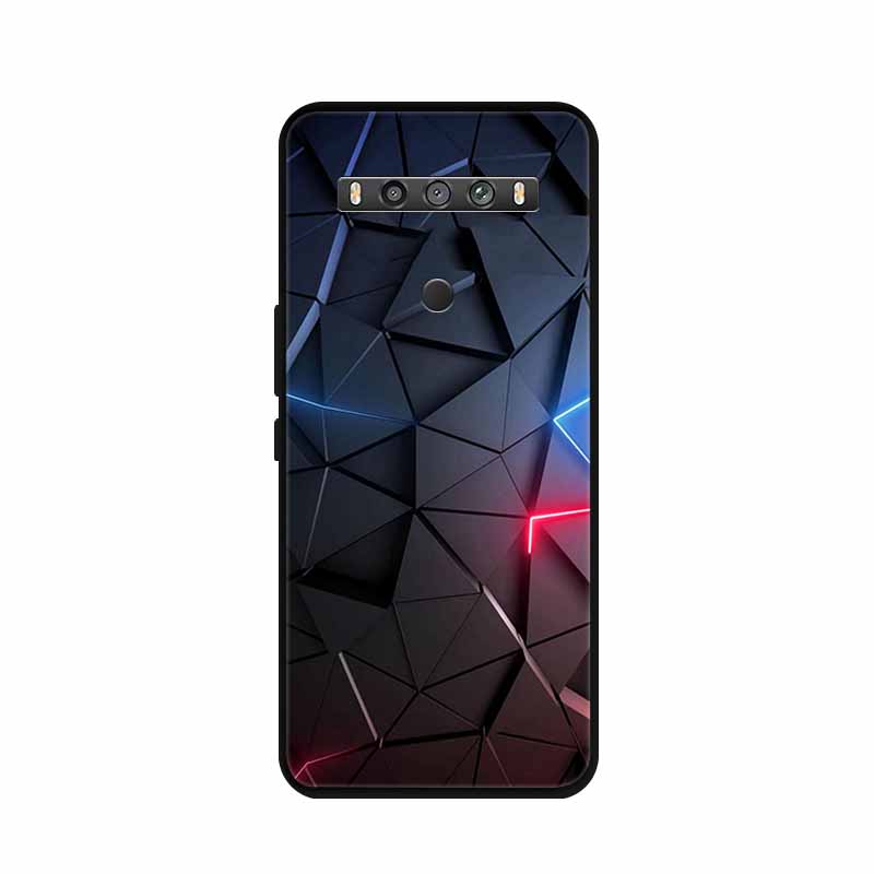 For TCL 10 5G UW Case Animals Silicone TPU Soft Cover Phone Coque For TCL 10 SE TCL10 5G UW Capa Shockproof Cartoon Wolf Funda