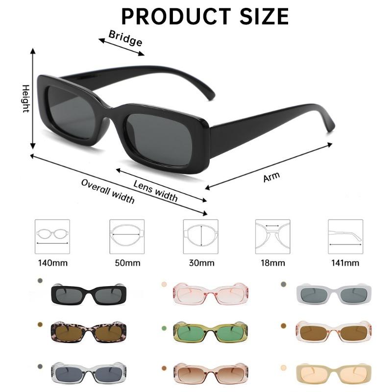 Fashion Sunglasses Classic Retro Square Glasses Women  Vintage Travel Sun Glasses Female Anti-Glare Eyewear UV Glasses
