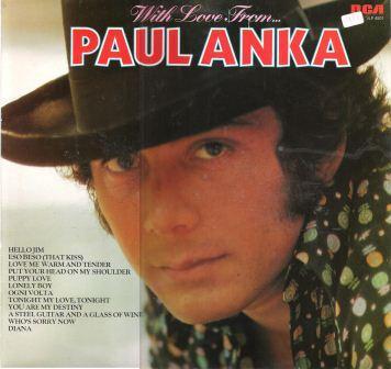 

LP Record PAUL ANKA - With Love From VLP4501 RCA 1982 Netherland Pop Used