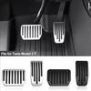 Aluminum Brake & Accelerator Pedal Cover for Tesla Model 3 Highland/Model Y (2023-2025) Easy Install Anti-Slip Foot Pads Premium