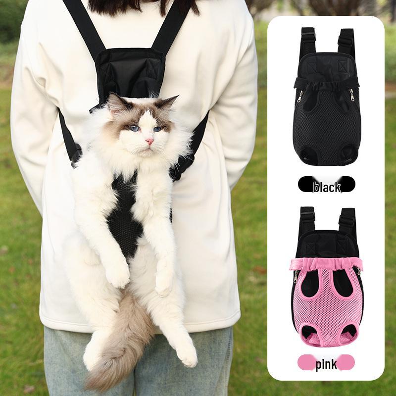 Pustende firebent dobbel skulder kjæledyr reise ryggsekk