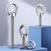 Lifting Eye Screw Bolts 304 A2 Stainless Steel Round Ring Hook Bolt Screw Fasteners M3 M4 M5 M6 M8 M10 M12 M14 M16 M18 M20 M24