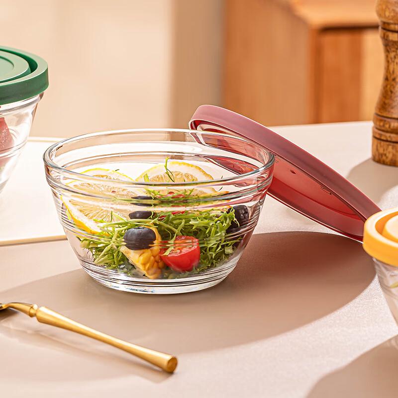 Leweishi Ledo Glas Salatschüssel Set