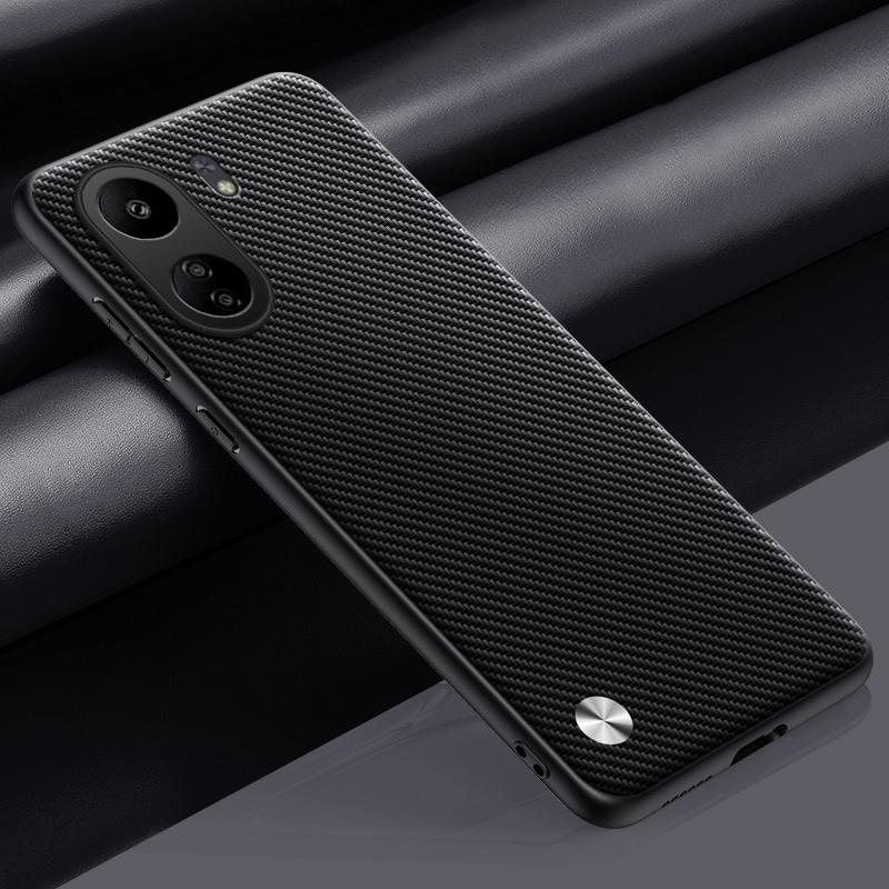 

Роскошный чехол из искусственной ПУ кожи для Xiaomi Poco C65, задняя крышка, матовый силиконовый противоударный чехол с полной защитой для телефона Redmi 13C 4G For Poco C65 матовый черный