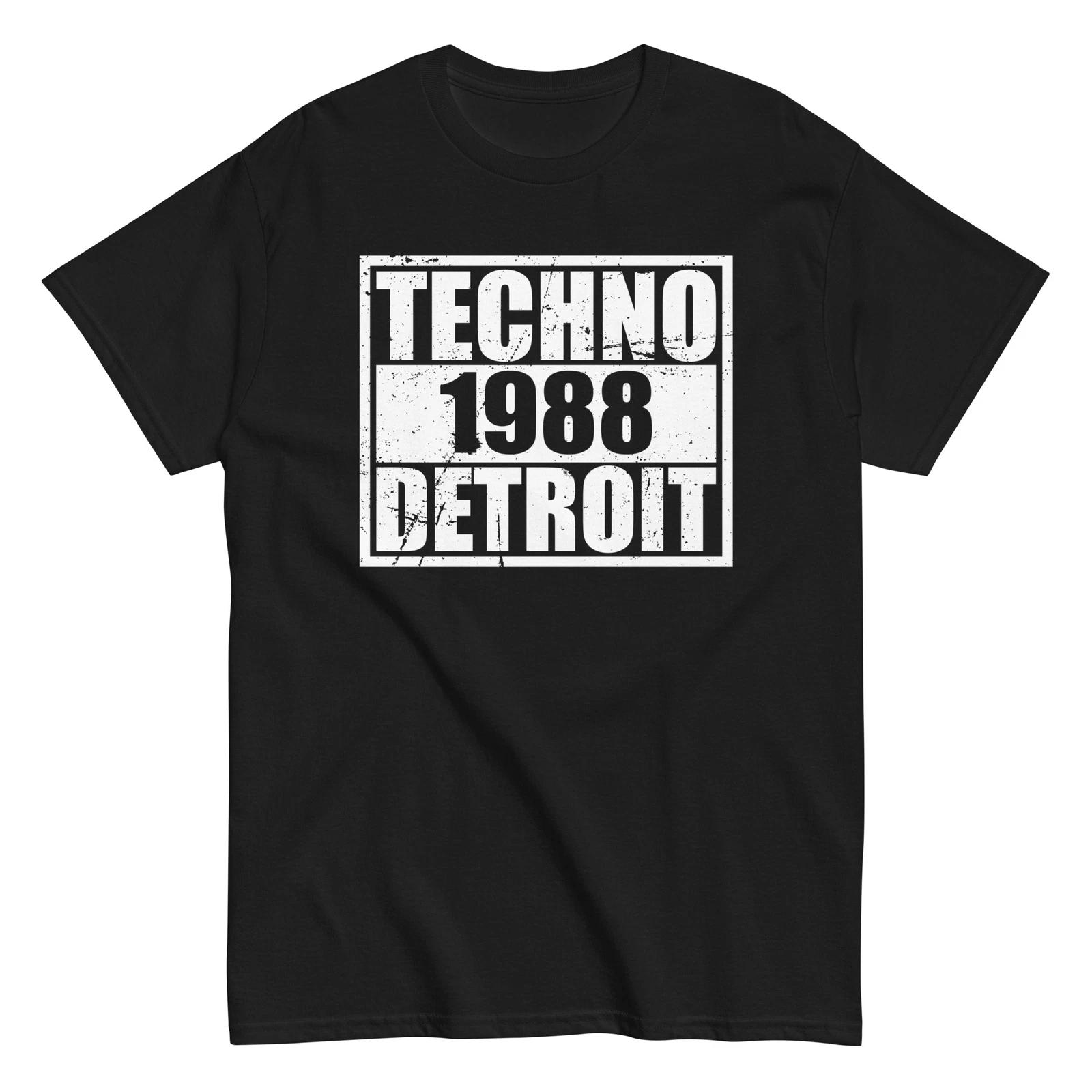 Техно 1988 Детройт Футболка Смешная Унисекс Классическая Футболка S